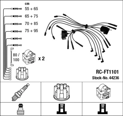 Süütesüsteemikomplekt NGK 44236