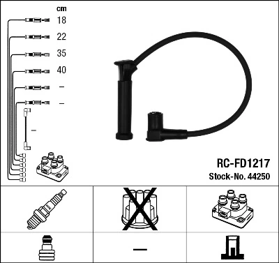 Süütesüsteemikomplekt NGK 44250