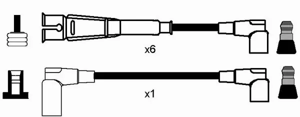 Süütesüsteemikomplekt NGK 2580
