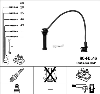 Süütesüsteemikomplekt NGK 0641