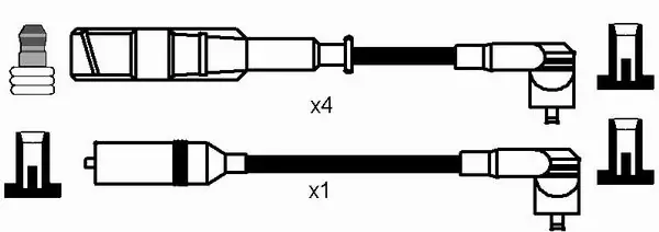 Süütesüsteemikomplekt NGK 0515
