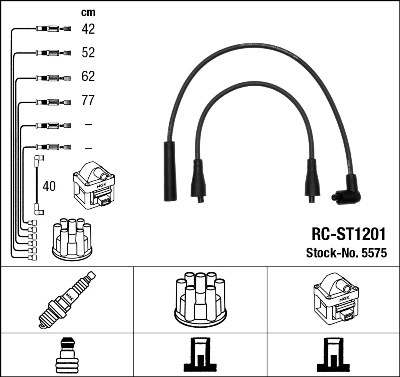 Süütesüsteemikomplekt NGK 5575
