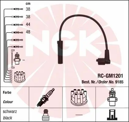 Süütesüsteemikomplekt NGK 9185