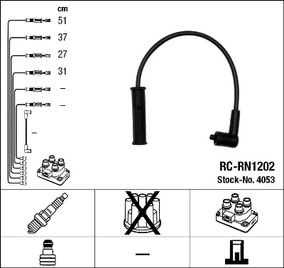 Süütesüsteemikomplekt NGK 4053