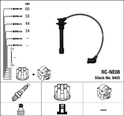 Süütesüsteemikomplekt NGK 9405