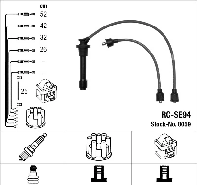 Süütesüsteemikomplekt NGK 8059