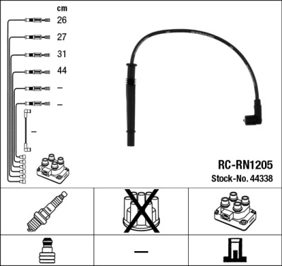 Süütesüsteemikomplekt NGK 44338