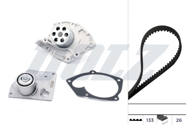 Veepump + hammasrihmakomplekt DOLZ KD027