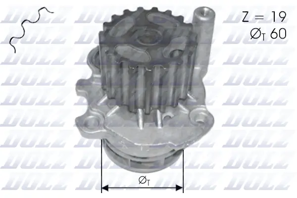 Veepump, mootori jahutus DOLZ A196