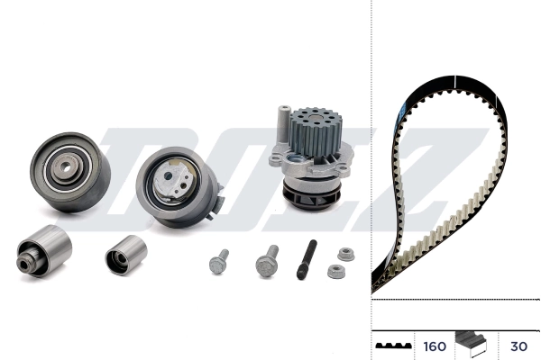 Veepump + hammasrihmakomplekt DOLZ KD062