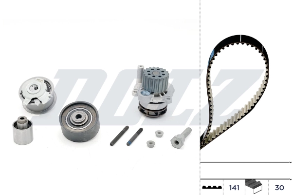 Veepump + hammasrihmakomplekt DOLZ KD048