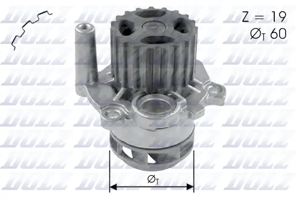 Veepump, mootori jahutus DOLZ A197