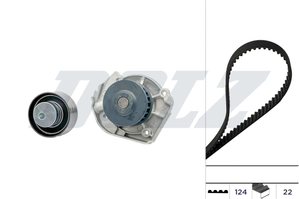 Veepump + hammasrihmakomplekt DOLZ KD119
