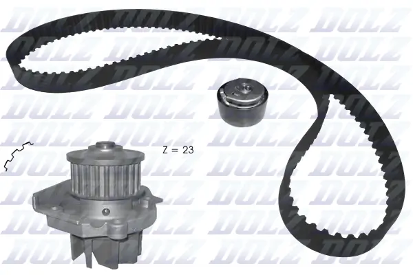 Veepump + hammasrihmakomplekt DOLZ KD161