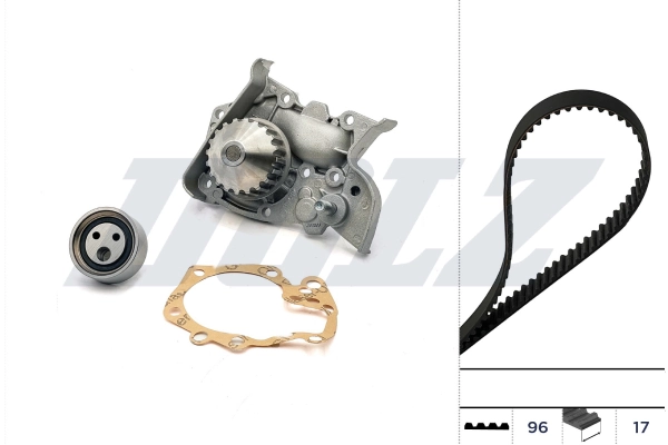 Veepump + hammasrihmakomplekt DOLZ KD116