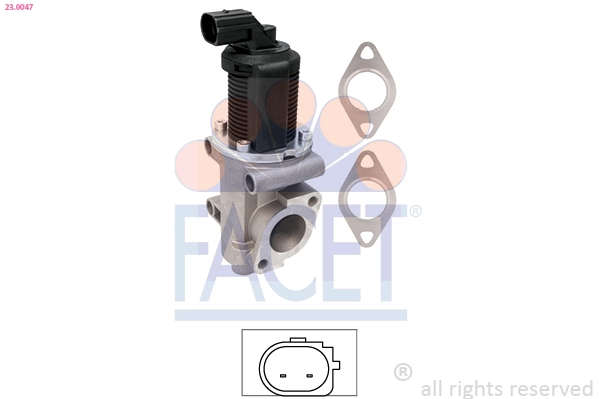 EGR-klapp FACET 23.0047