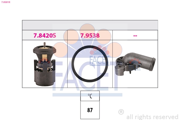 Termostaat, Jahutusvedelik FACET 7.8561K