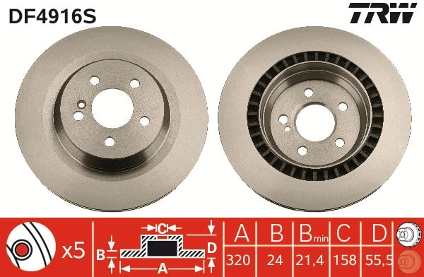 Piduriketas TRW DF4916S
