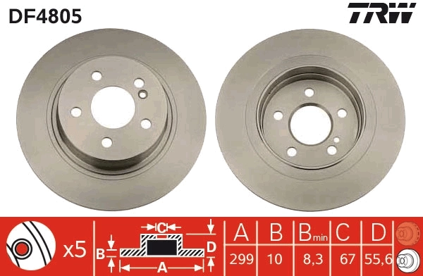 Piduriketas TRW DF4805