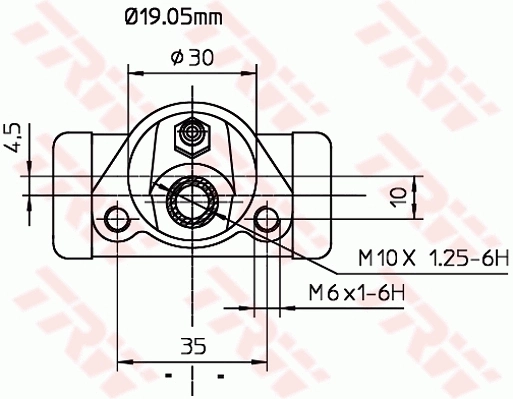 Rattapidurisilinder TRW BWD103