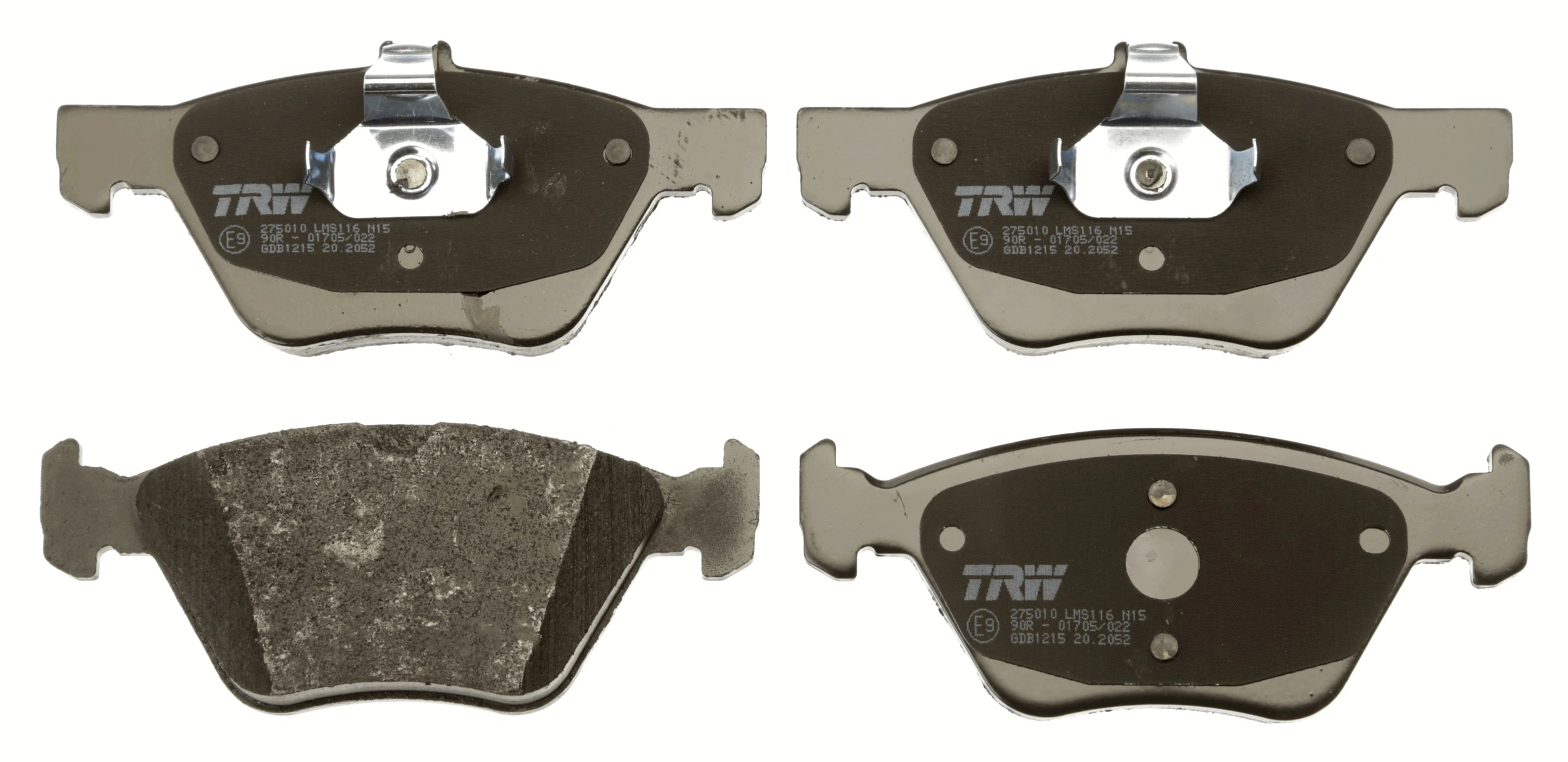 Piduriklotsi komplekt, ketaspidur TRW GDB1215