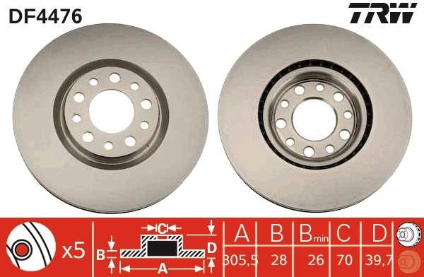 Piduriketas TRW DF4476