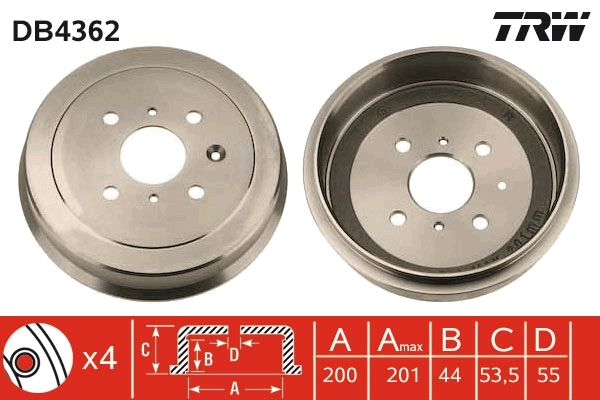 Piduritrummel TRW DB4362
