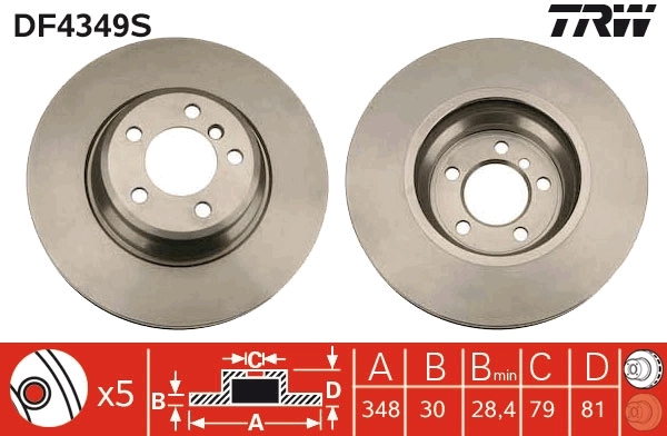 Piduriketas TRW DF4349S