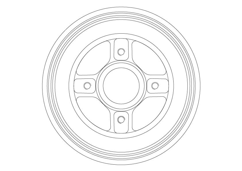 Piduritrummel TRW DB4558MR