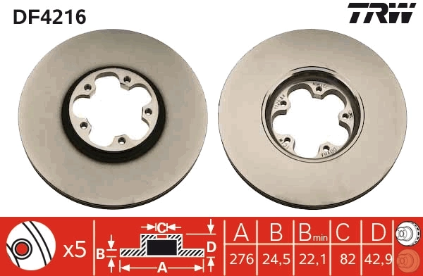 Piduriketas TRW DF4216