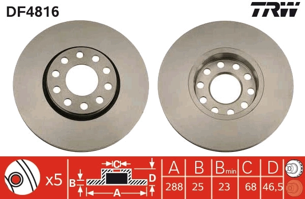 Piduriketas TRW DF4816