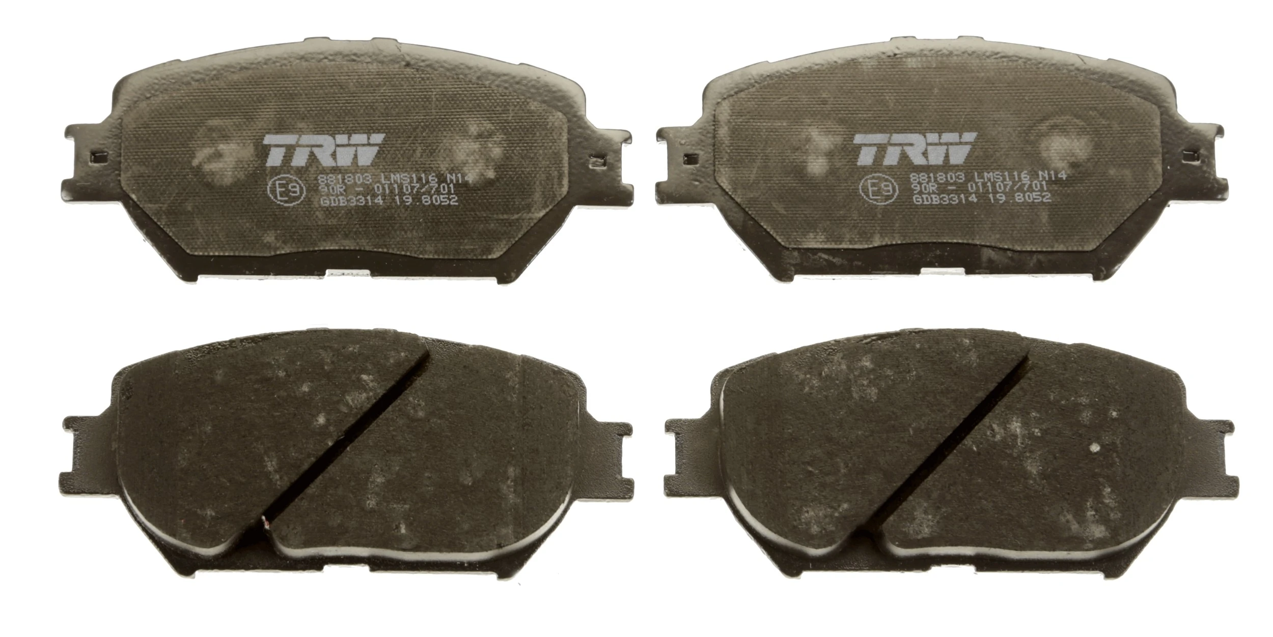 Piduriklotsi komplekt, ketaspidur TRW GDB3314