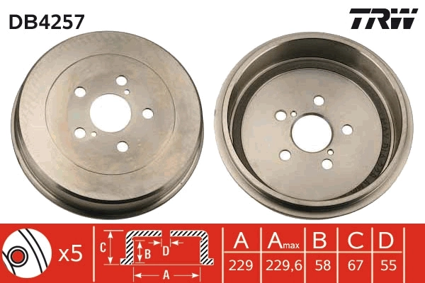 Piduritrummel TRW DB4257
