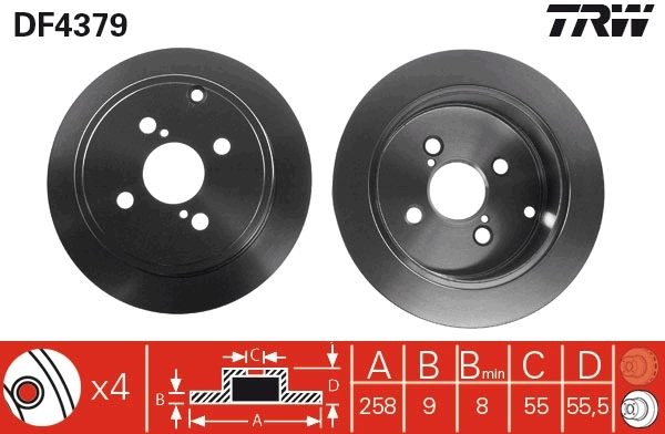 Piduriketas TRW DF4379