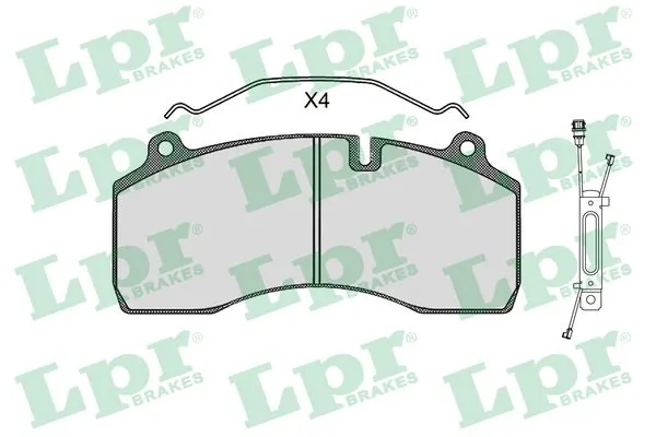 Piduriklotsi komplekt, ketaspidur LPR 05P1501A