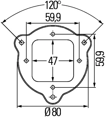 Kinnitus HELLA 9XD 161 119-007