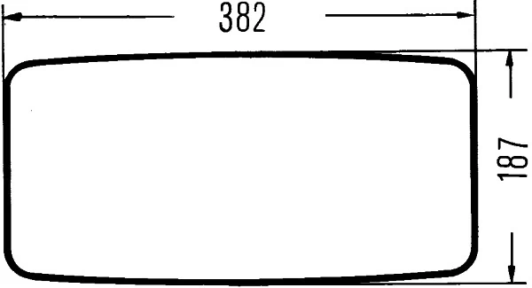 Välipeegel HELLA 8SB 003 290-001
