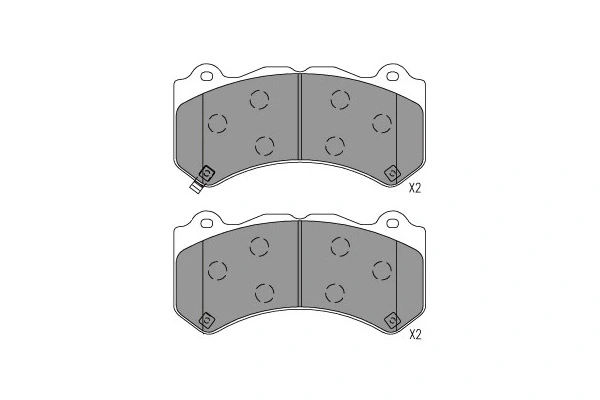 Piduriklotsi komplekt, ketaspidur KAVO PARTS KBP-6627