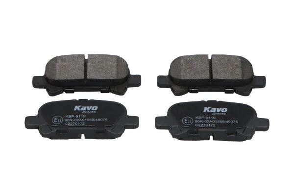 Piduriklotsi komplekt, ketaspidur KAVO PARTS KBP-9119