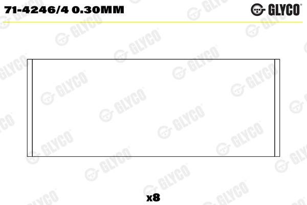 Kepsulaager GLYCO 71-4246/4 0.30mm
