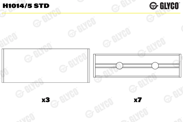 Väntvõlli laager GLYCO H1014/5 STD