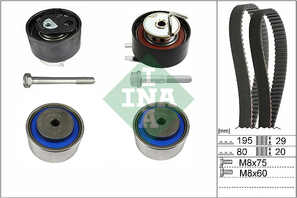 Hammasrihma komplekt Schaeffler INA 530 0766 10