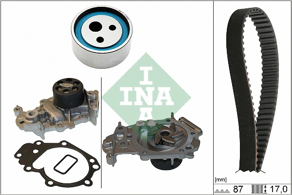 Veepump + hammasrihmakomplekt Schaeffler INA 530 0182 31