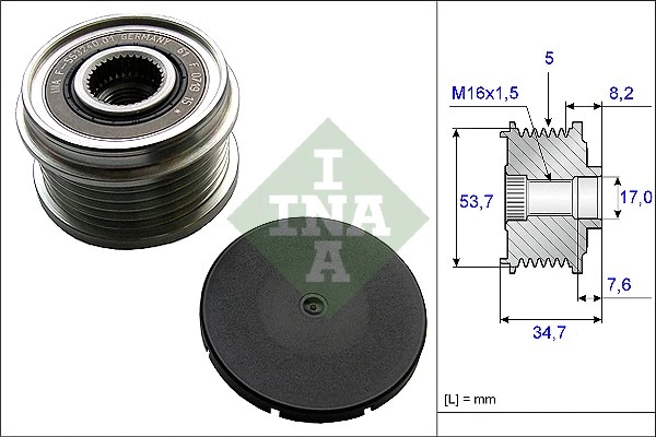 Generaatori vabakäik Schaeffler INA 535 0211 10