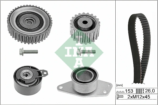Hammasrihma komplekt Schaeffler INA 530 0194 10