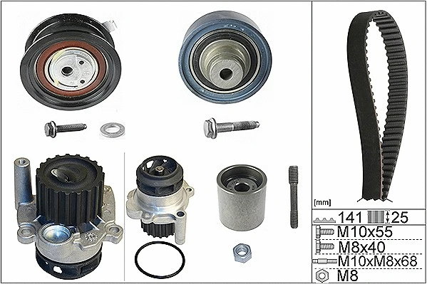 Veepump + hammasrihmakomplekt Schaeffler INA 530 0361 32