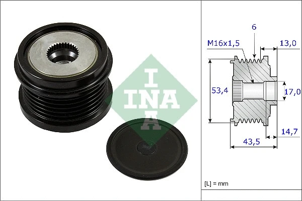 Generaatori vabakäik Schaeffler INA 535 0237 10