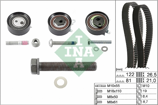 Hammasrihma komplekt Schaeffler INA 530 0484 10