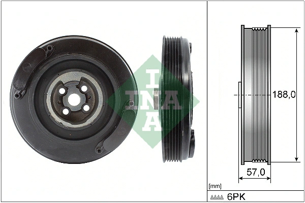 Rihmaratas, väntvõll Schaeffler INA 544 0002 10