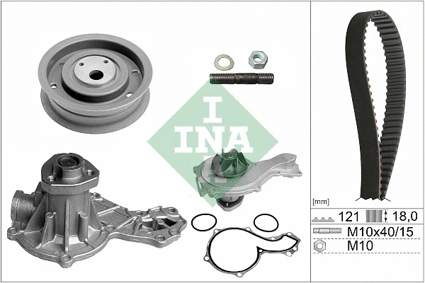 Veepump + hammasrihmakomplekt Schaeffler INA 530 0162 30